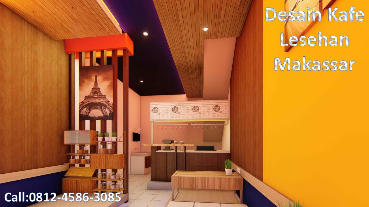 Call 0812 4586 3085 Desain Konsep Kafe Lesehan Makassar Terbaru